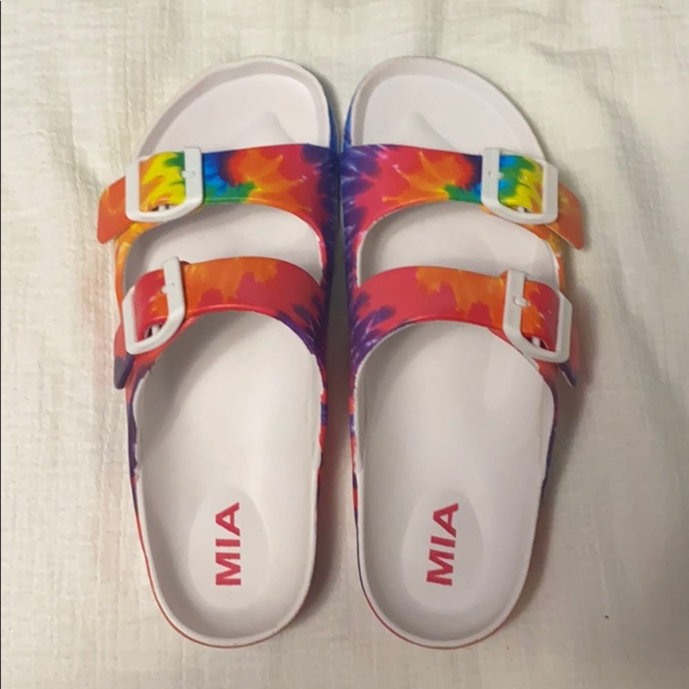 Tie Dye Rubber Birkenstock Sandal Slides Sz 7.5 8